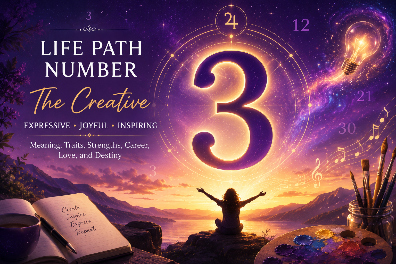 Life Path Number 3 — Meaning, Traits & Destiny