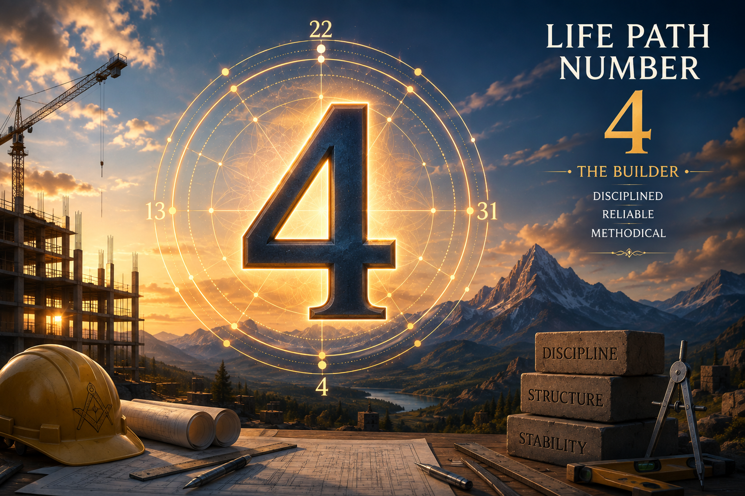 Life Path Number 4 — Meaning, Traits & Destiny